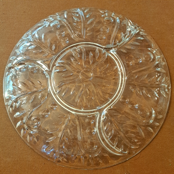 Elegant Clear Glass Plate Federal Glass Pressed Glass 11.5" - Picture 2 of 2